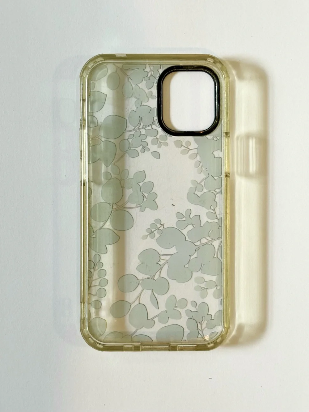 Clear Green Leaf iPhone 12 Mini Case